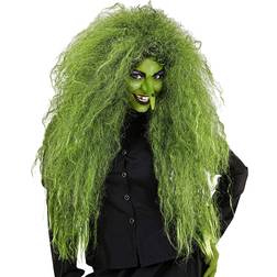 Widmann Witch Wig Green