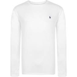 Polo Ralph Lauren Long Sleeve Crew Neck Jersey T-shirt - White/Navy