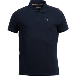 Barbour Tartan Pique Polo T-shirt - New Navy