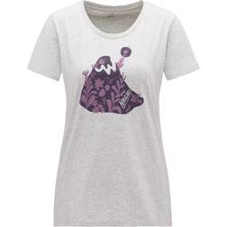 Haglöfs Mirth T-shirt - Grey Melange/Purple Milk