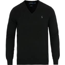 Polo Ralph Lauren Pima Cotton V-neck Pullover - Black