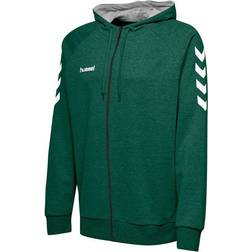 Hummel Go Kids Cotton Zip Hoodie - Evergreen (204231-6140)