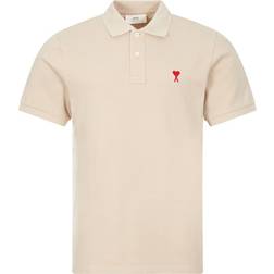 Ami Paris Ami de Coeur Polo Shirt - Beige