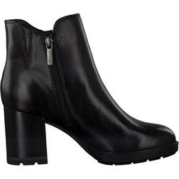 Tamaris Leather Bootie - Black