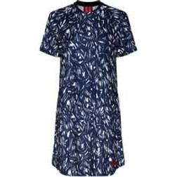 Nike FFF Women's Football T-shirt Dress - Blackened Blue/University Red