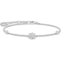 Thomas Sabo Clover Leaf Bracelet - Silver/Transparent