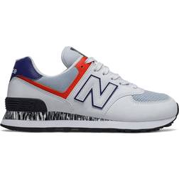 New Balance 574 W - White with Ghost Pepper