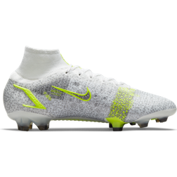 Nike Mercurial Superfly 8 Elite FG - White/Metallic Silver/Volt/Black