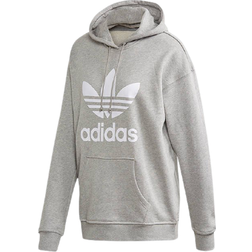 Adidas Originals Trefoil Hoodie - Medium Grey Heather/White