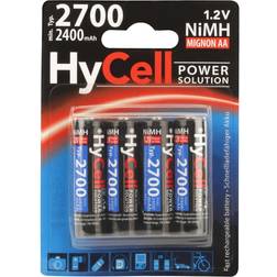 Hycell NiMH Mignon Rechargeable AA 2700mAh Compatible 4-pack