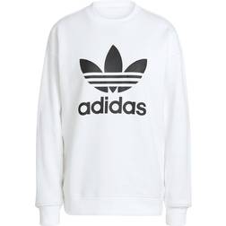 Adidas Women's Trefoil Crew Sweatshirt - White