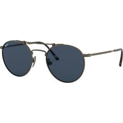 Ray-Ban Round Double Bridge Titanium RB8147 9138T0