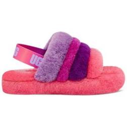 UGG Kid's Fluff Yeah Slide - Pink/Purple Rainbow