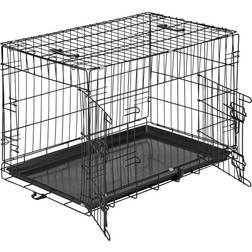 tectake Dog Cage with Two Door 47x51cm
