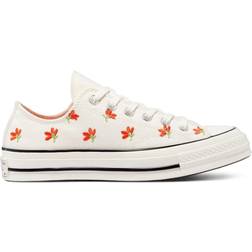 Converse Floral Print Chuck 70 Low Top W - Egret/Bright Poppy/Black