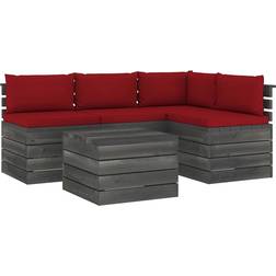 vidaXL 3061836 Outdoor Lounge Set, 1 Table incl. 4 Sofas