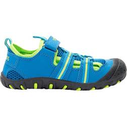 Trollkids Kid's Sandefjord Sandal - Medium Blue/Lime