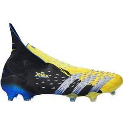 Adidas Marvel Predator Freak+ Firm Ground Cleats - Bright Yellow/Silver Metallic/Core Black