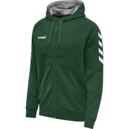 Hummel Go Cotton Zip Hoodie - Evergreen