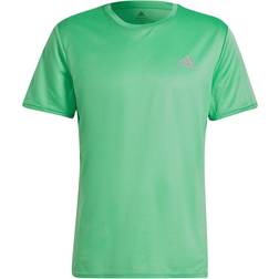 Adidas Fast Primeblue T-Shirt Men - Semi Screaming Green/Reflective Silver