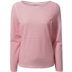 Craghoppers NosiLife Erin Long Sleeved Top - Rio Red Stripe