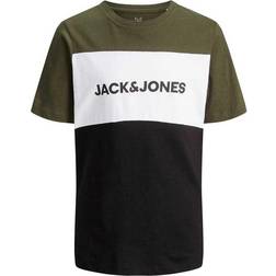 Jack & Jones Boy's Logo Block T-shirt - Green/Forest Night (12174282)