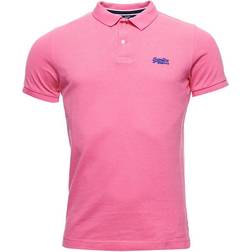 Superdry Classic Pique Short Sleeve Polo Shirt - Pink