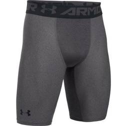 Under Armour HeatGear Armour Long Compression Shorts Men - Carbon Heather/Black