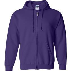 Gildan Heavy Blend Full Zip Hooded Sweatshirt Unisex - Purple