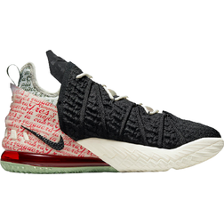 Nike LeBron 18 - Black/Pale Ivory/Spiral Sage/University Red