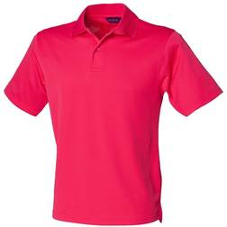 Henbury Coolplus Polo Shirt - Bright Pink