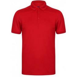 Henbury Stretch Microfine Pique Polo Shirt - Red