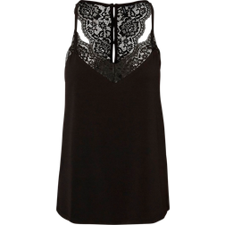 Vero Moda Lace Sleeveless Top - Black