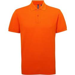 ASQUITH & FOX Performance Blend Short Sleeve Polo Shirt - Orange