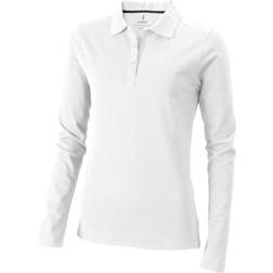 Elevate Oakville Long Sleeve Polo Shirt - White