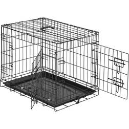 tectake Dog Cage with Two Door 44x51cm