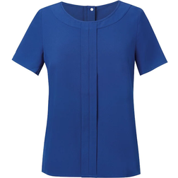 Brook Taverner Verona Crepe De Chine Blouse - Royal Blue