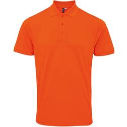 Premier Coolchecker Plus Pique Polo with CoolPlus Polo Shirt - Orange