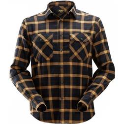 Snickers Workwear 8516 AllroundWork Checked Shirt - Black/Brown