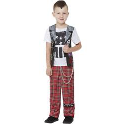 Smiffys Punk Rocker Costume Red