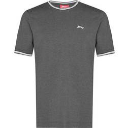 Slazenger Tipped T-shirt - Charcoal Marl