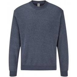 Fruit of the Loom Classic Drop Shoulder Sweatshirt- Heather Navy