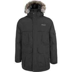 Trespass Highland DLX Waterproof Down Parka Jacket - Black