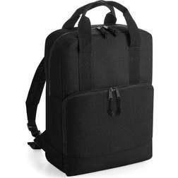 BagBase Recycled Twin Handle Cooler Backpack - Black