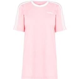 adidas Women's Essentials 3 Stripe T-shirt - Glory Pink/White