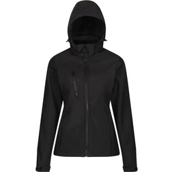 Regatta Women's Venturer 3-Layer Printable Hooded Softshell Jacket - Black