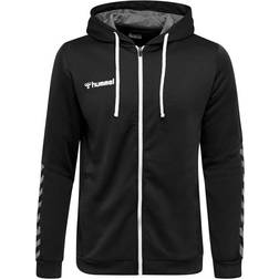 Hummel Authentic Poly Zip Hoodie - Black/White