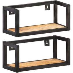 vidaXL - Wall Shelf 160cm 2pcs