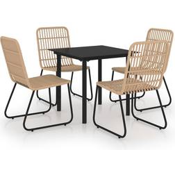 vidaXL 3060238 Patio Dining Set, 1 Table incl. 4 Chairs