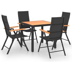 vidaXL 3060077 Patio Dining Set, 1 Table incl. 4 Chairs